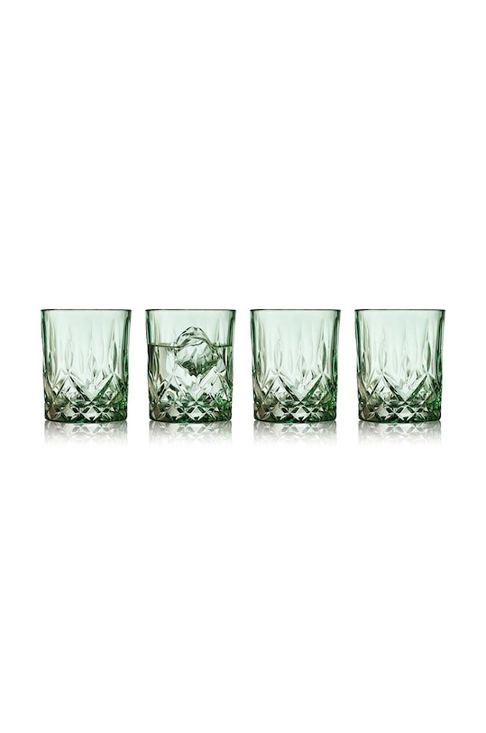 Lyngby pahar de whisky 4-pack verde 27730
