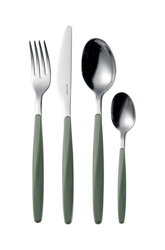 Sada príborov pre 6 osôb Guzzini My Fusion 24-pack zelená 110700175