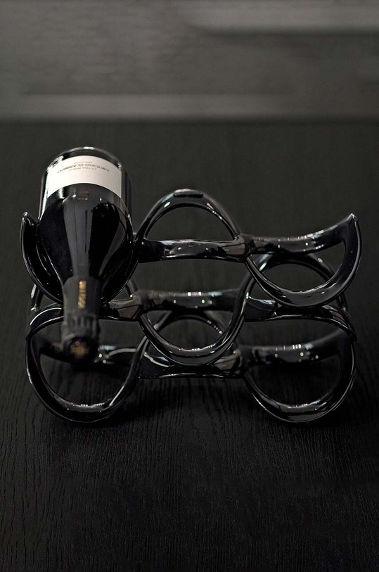 Guzzini stojak na wino Cuvée czarny 17010010.