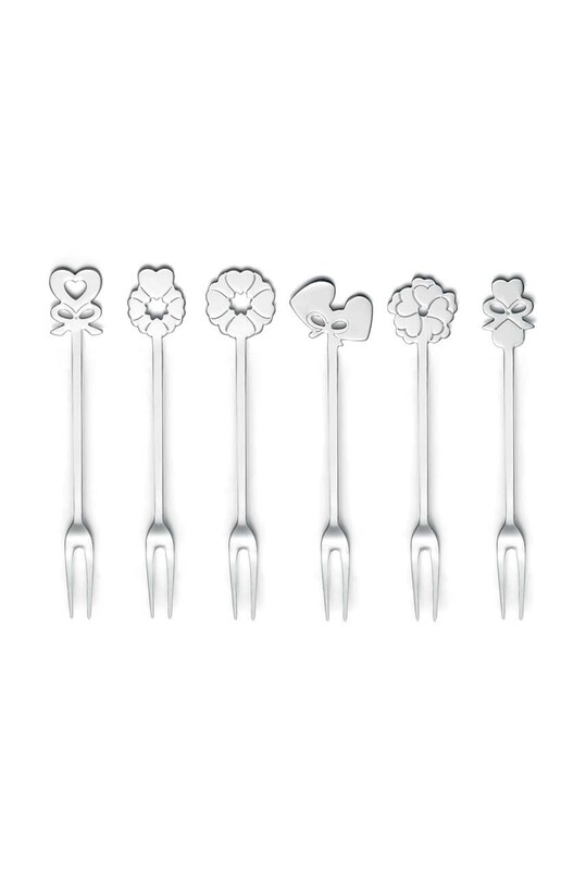 Set vilica za desert Guzzini Love 6-pack siva 26842063