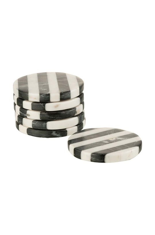 J-Line zestaw podkładek Stripe Marble 6-pack multicolor 34188.