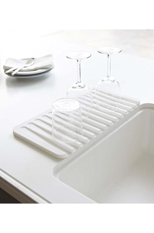 Yamazaki ociekacz do naczyń Flow 7445 biały AA00