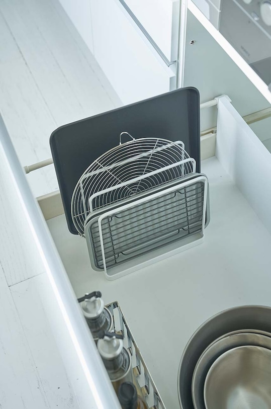 Yamazaki stojak na narzędzia kuchenne Tower 5052 biały AA00