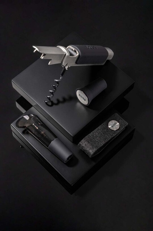 HUGO BOSS zestaw do wina Iconic 4-pack czarny HAV321A
