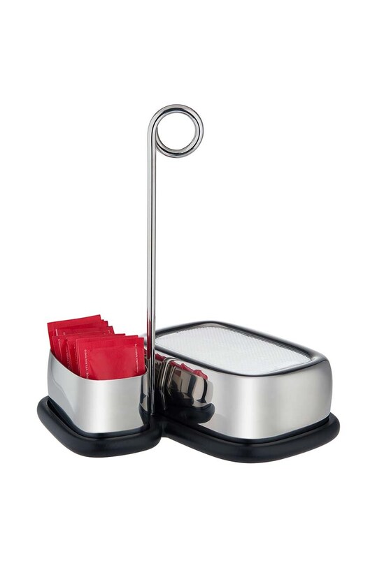 Контейнер для салфеток и чая Alessi Bibo серый VS07.1