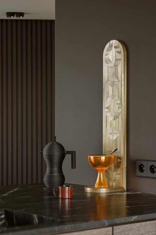 Стаканчик для мороженого с ложкой Alessi Big Love AMMI01S.O оранжевый AA00
