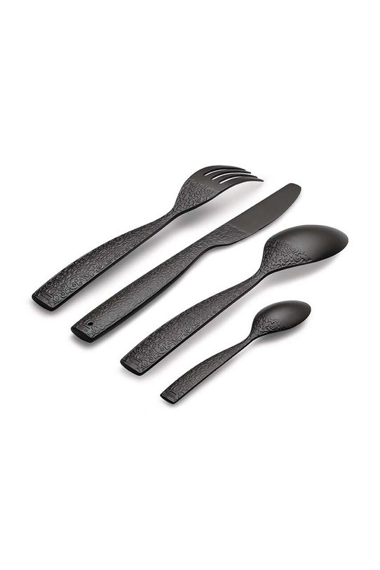 Komplet pribora za jelo za 4 osobe Alessi Dressed 16-pack MW74S16.B crna AA00
