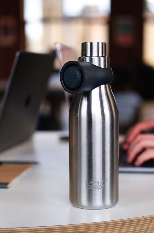 Doplnky Súprava fľaše a termohrnčeka Joseph Joseph Loop™ + Sipp™ 81129 strieborná