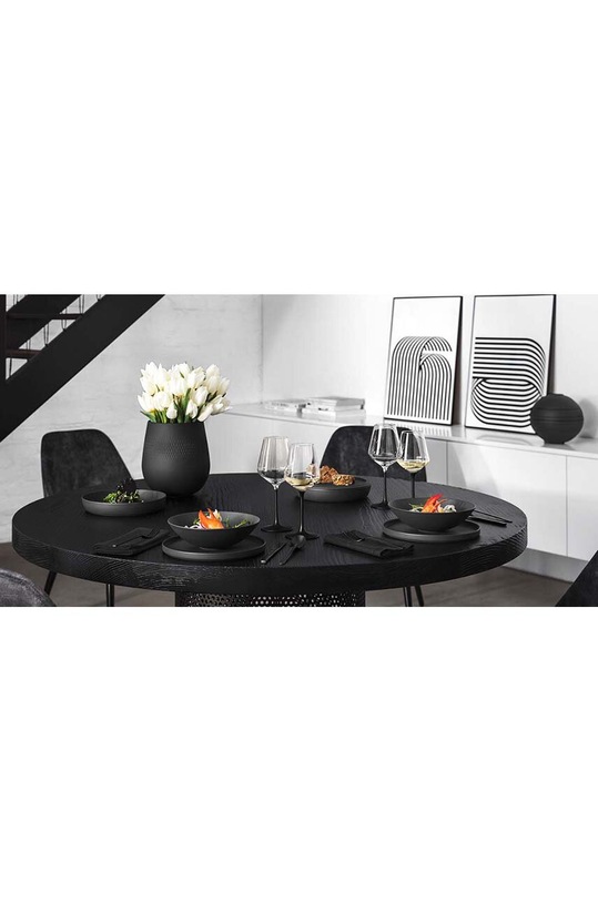 Villeroy & Boch zestaw obiadowy dla 2 os. La Boule 7-pack 1016659094 czarny