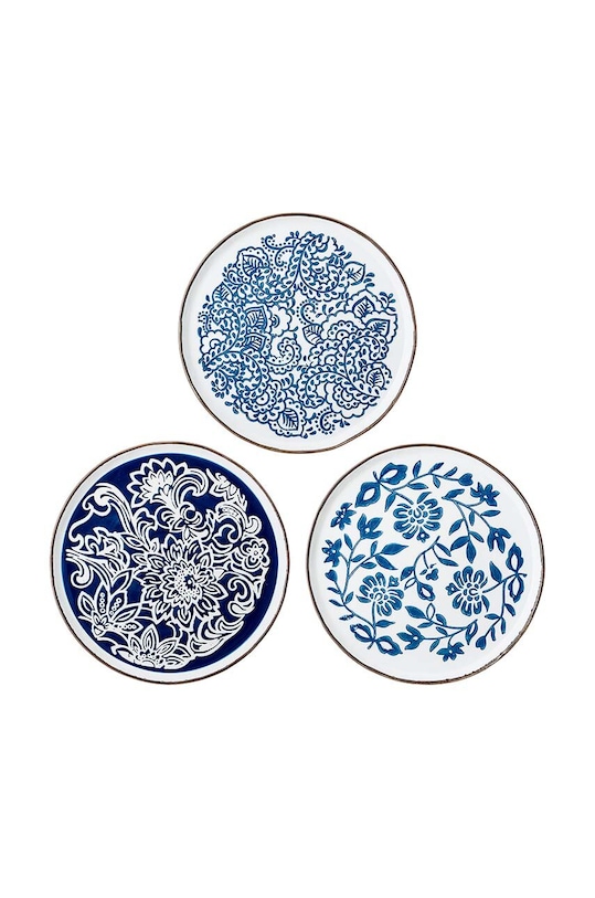 Bloomingville zestaw talerzy 3-pack multicolor 82045641
