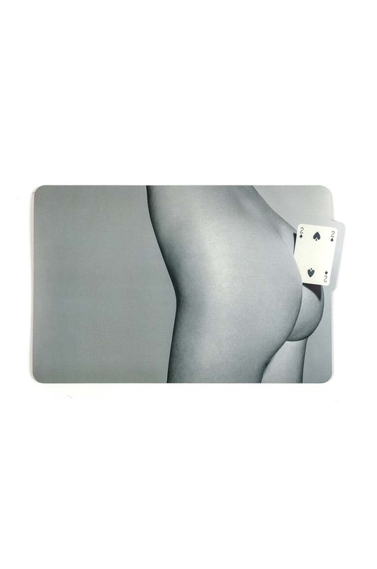 Подложка за чиния Seletti Two of Spades сив 02103.