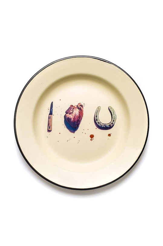 Seletti talerz I love U multicolor 16837