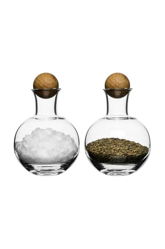 Skleněná láhev Sagaform Nature 2-pack průhledná 5016554