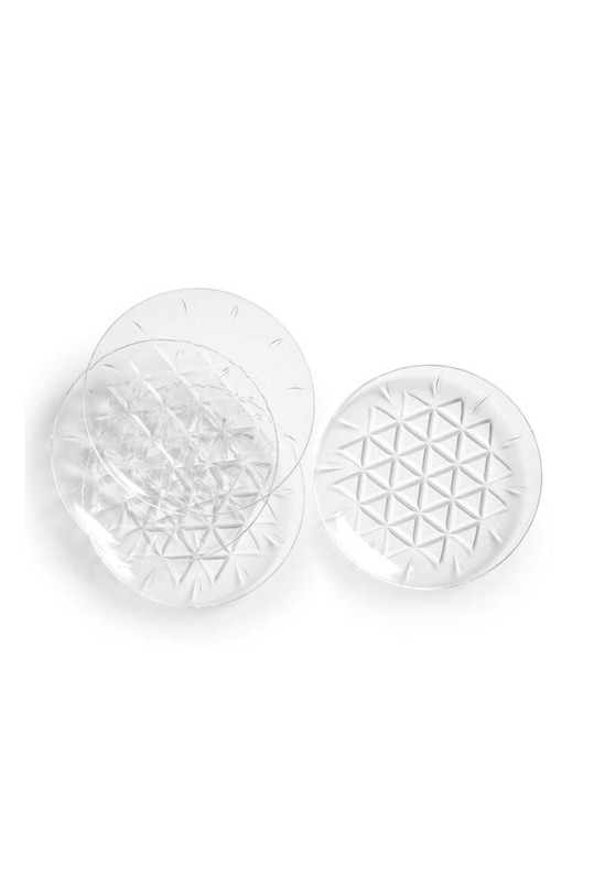 Sada talířů Sagaform Juni 4-pack průhledná 5017336