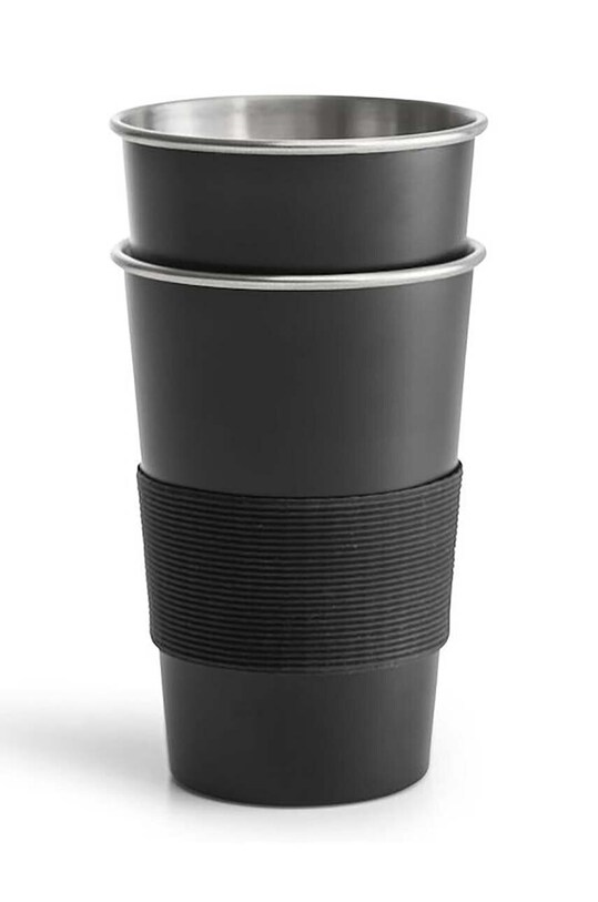 Набір чашок Sagaform Stalmugg 2-pack чорний 5018186