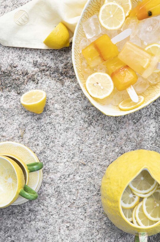 Byon ceasca si farfurioara Lemon galben 5228625510