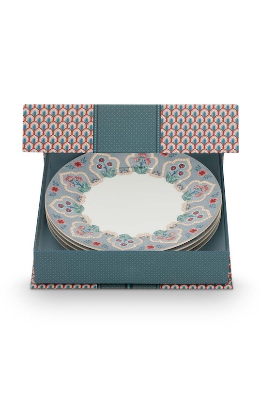 Pip Studio un set de farfurii Flower Festival 4-pack multicolor 51001391