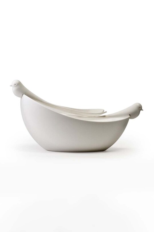 Qualy bol cu ​​linguri de salată alb 10098WW