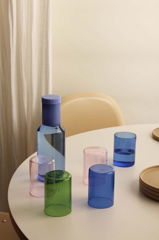 Bokal Design Letters Tube Glass plava 10101402BLUMILKBLU