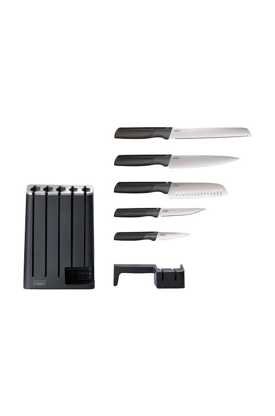 Joseph Joseph set de cuțite cu un organizator Elevate SlimBlock 5-pack negru 10537