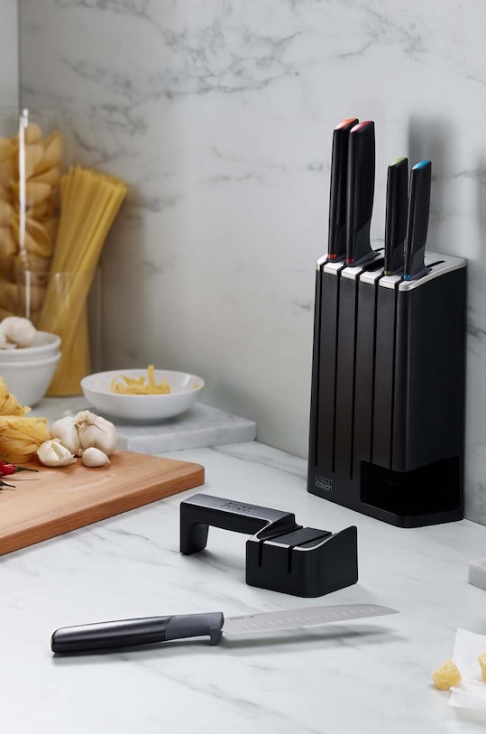 Joseph Joseph set de cuțite cu un organizator Elevate SlimBlock 5-pack 10537 negru