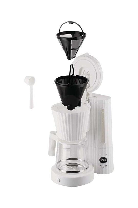 Alessi ekspres przelewowy do kawy Plisse 1,5 L biały MDL14.W