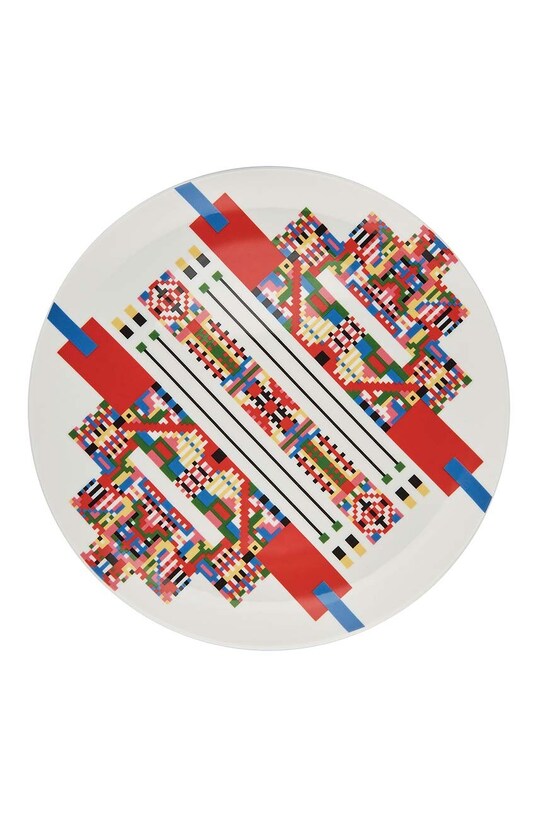 Πιάτο γλυκού Alessi Holyhedrics πολύχρωμο ESA10.2