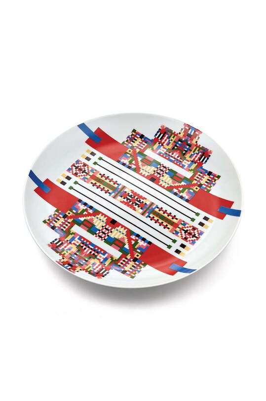 Πιάτο γλυκού Alessi Holyhedrics ESA10.2 πολύχρωμο AA00