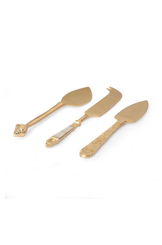 Hkliving zestaw sztućców do sera 3-pack AKE1137 żółty AA00