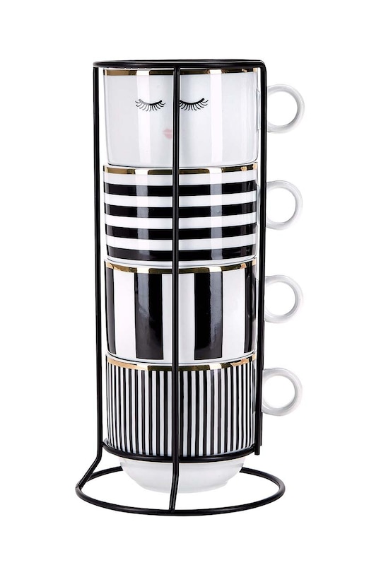 Sada hrnčekov so stojanom Miss Etoile 4-pak viacfarebná 4977255