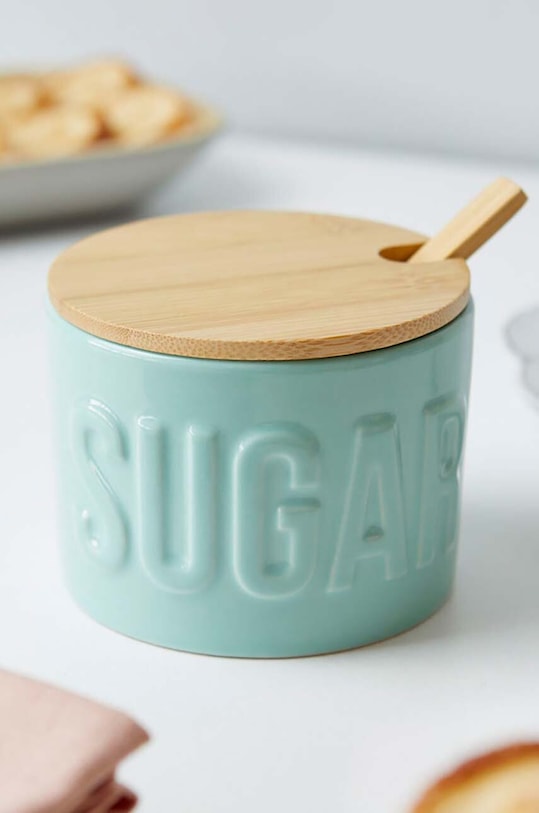 Сахарница с ложечкой Balvi бирюзовый 27798