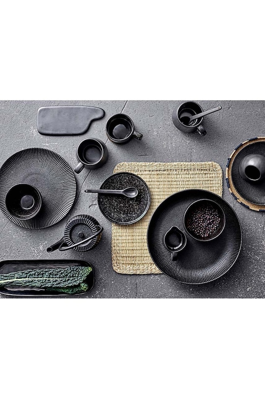 Kuchnia i bar Bloomingville talerz Neri 21255673 czarny