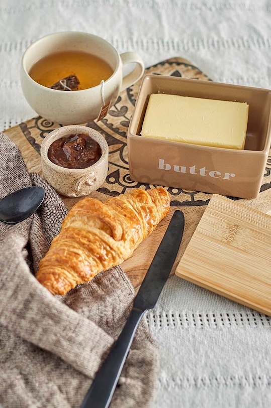 Bloomingville vas pentru unt Hanyu maro 82060403