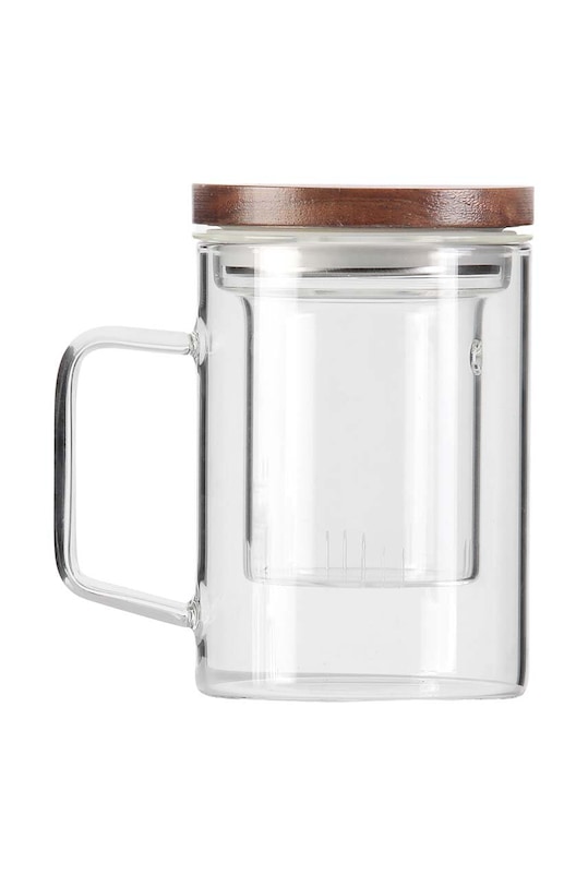 Vialli Design szklanka z zaparzaczem Soho 350 ml transparentny 29354