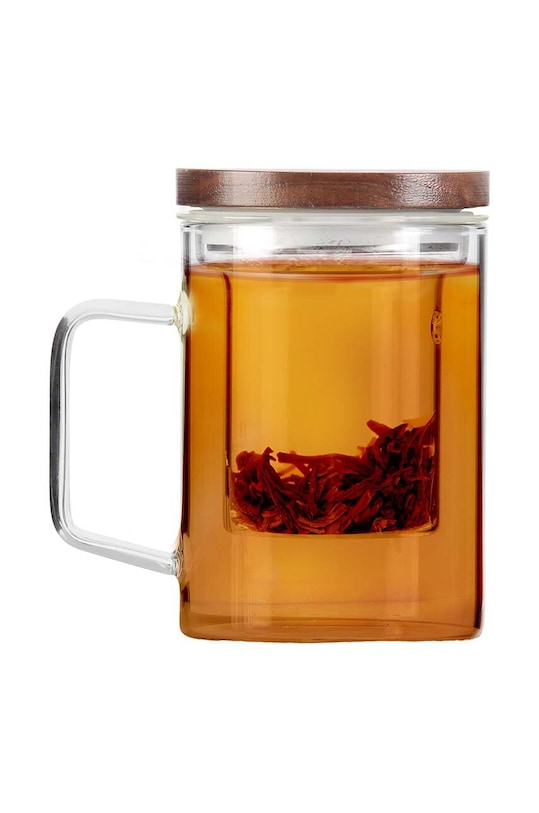 Vialli Design szklanka z zaparzaczem Soho 350 ml 29354 transparentny AA00