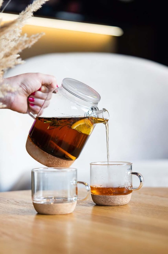 Vialli Design carafă cu 2 căni Vilagio 29347