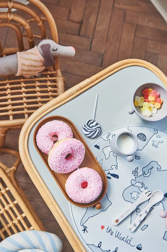 Talířová podložka OYOY The World 1100920 šedá AA00