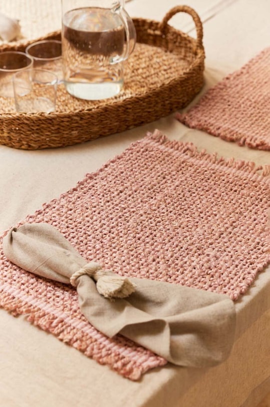 Calma House suport decorativ pentru farfurie Arena roz ARENA.35.ROS