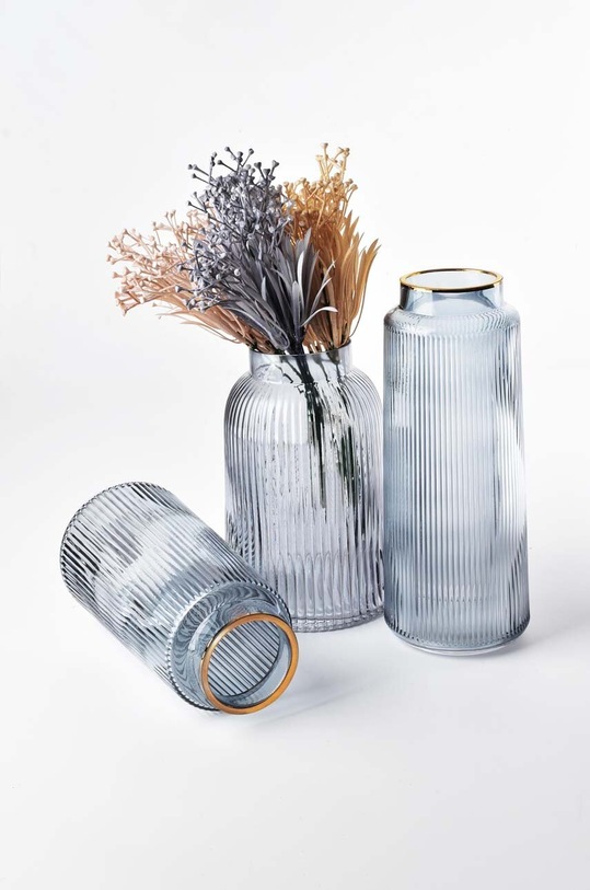 Διακοσμητικό βάζο Affek Design HTID3752 μπλε AA00