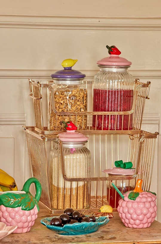 Kuchnia i bar Rice pojemnik z pokrywką CEJAR.CHERI różowy