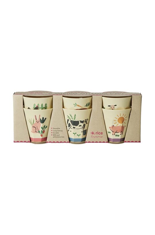 Набір чашок Rice 6-pack барвистий MELCU.6ZFARMTOTO