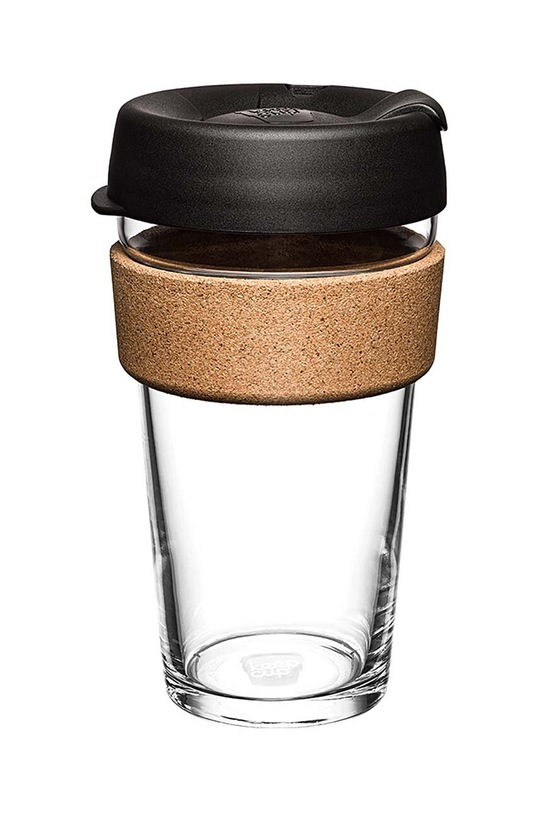 KeepCup cană de cafea Brew Cork Black 454ml negru BCBLA