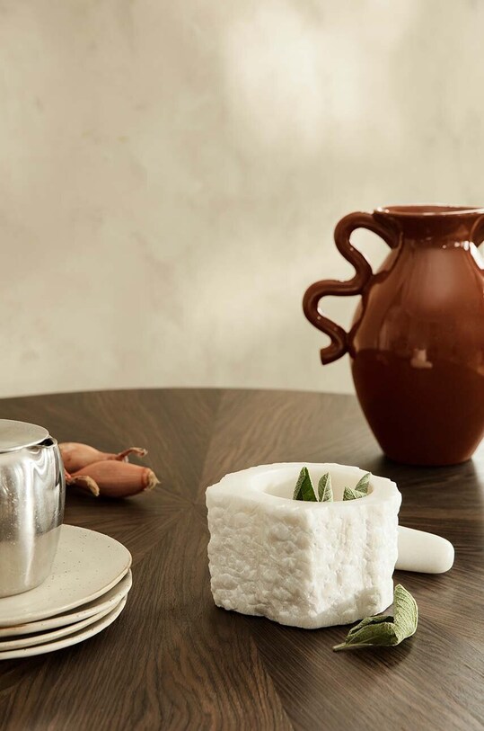 ferm LIVING mozsár mozsártörővel Petra Mortar fehér 1104264886