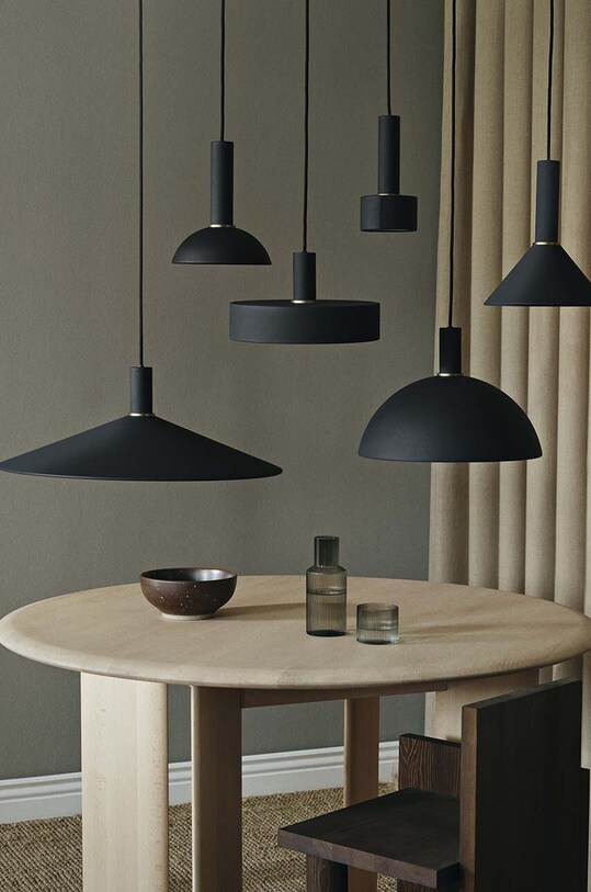 Ferm Living karafka ze szklanką Ripple Small Carafe Set szary 100124112