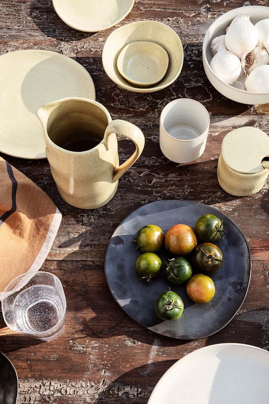 Skladovacia nádoba ferm LIVING Flow Jar 1102542846 žltá AA00