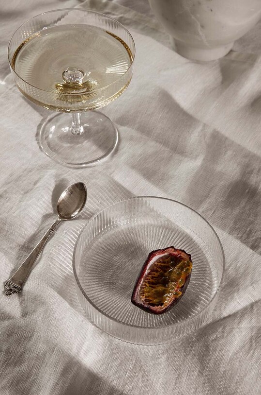 ferm LIVING calice da schampagne Ripple Champagne pacco da 2 transparente 5444