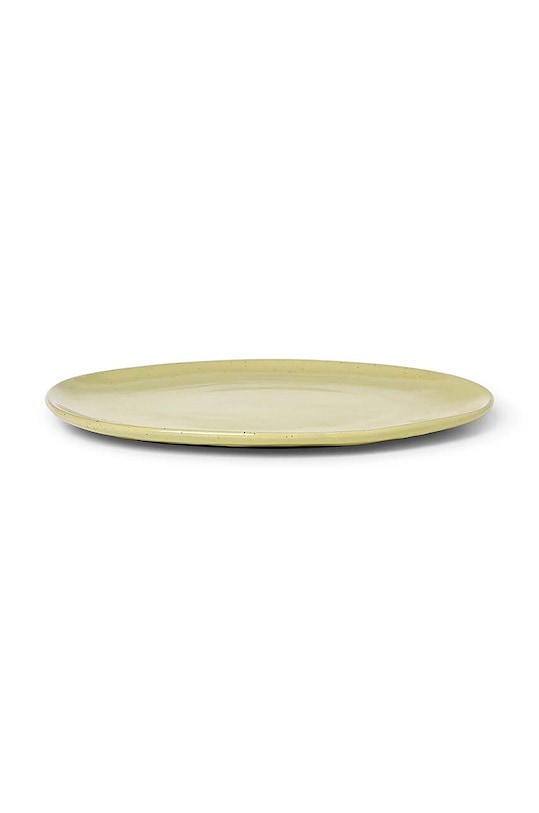 Ferm Living talerz Flow Plate żółty 1104264578
