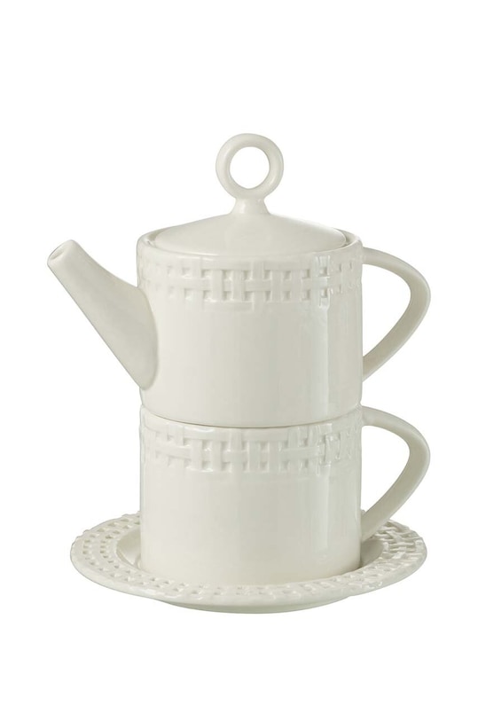 J-Line zestaw do herbaty biały 34643.