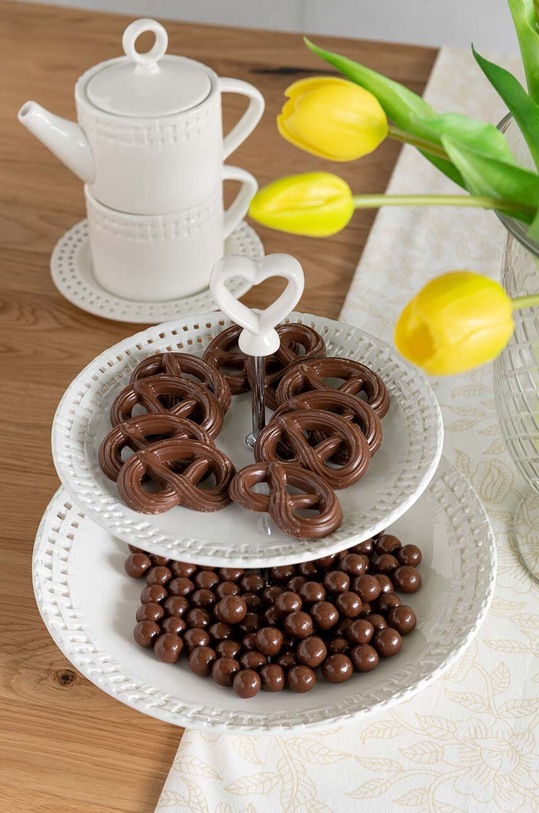 Kuchnia i bar J-Line zestaw do herbaty 34643. biały