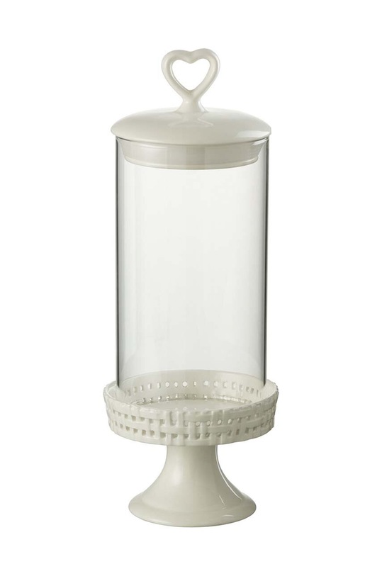J-Line paralume piatto bianco 34652